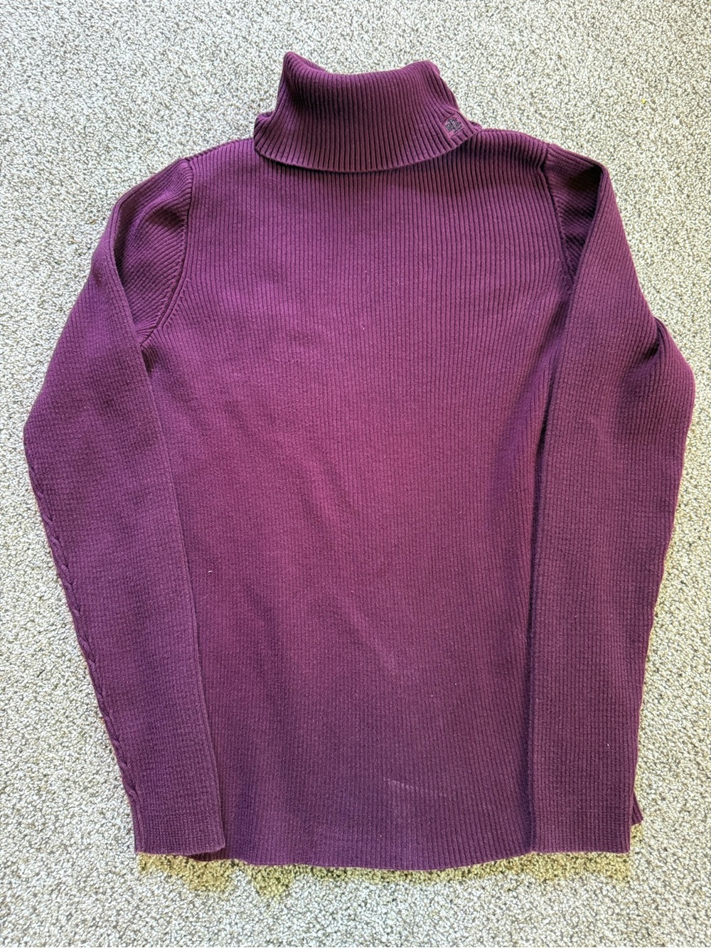 Ralph Lauren Ribbed Logo Turtleneck Sweater